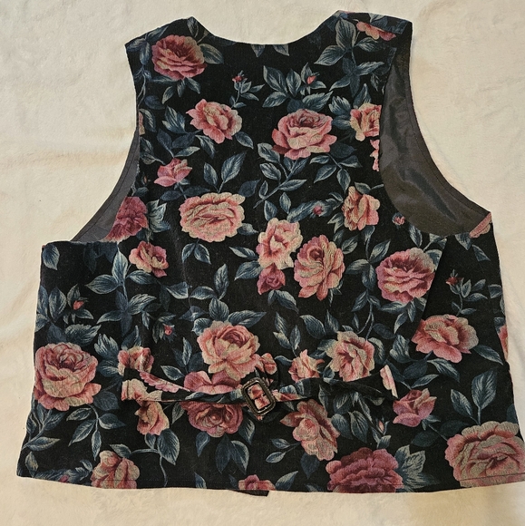 Floral vintage vest eclectic grandpa - Picture 2 of 7